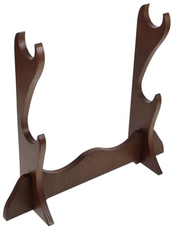 Toddmomy Mehrschichtiger Holz Flötenhalterständer für Bambusflöten und Piccolos mit Verschiedenen Höhen Elegantes Design für Heim und Reiseaufbewahrung