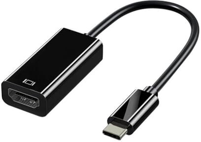 Adattatore HDMI USB C 4K per laptop, uscita video ad alta risoluzione, lega di alluminio/ABS pressofusione, migliore isolamento termico