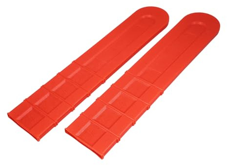 LOORGVEL de Protection Facile à Installer pour et Guide-chaîne en PE Orange 2 Pièces Chaîne de Tronçonneuse Transport Stockage