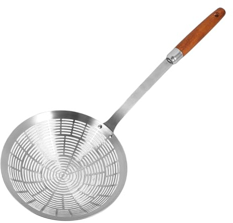 SMASOLO Grande Cucchiaio in Acciaio Resistenti Scolapasta Cucchiaio Per Scolare La Pasta e Frutta Verdura Resistente All Olio Caldo