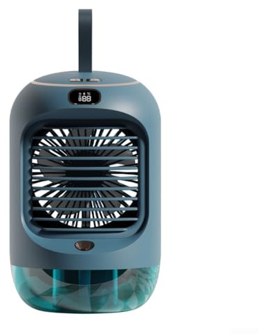 Sumsoctober Mini USB Ventilador de escritorio con pulverizador y oscilación Características Portátil y eficiente de energía para uso personal (verde)