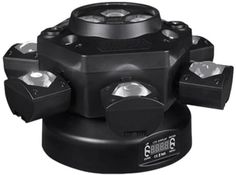 Multi-Beam-LED-Atmosphärenlicht, Moving Head LED DJ Bühnenlicht, 150W 4 Lampenarm RGBW Gobo Beam Discolicht Partylicht mit Fernsteuerung, für DJ Bar Geburtstag Club Hochzeit