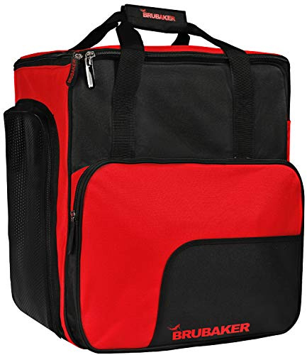 Brubaker 'Super Function 1.0' Bolso para Deporte - Mochila Porta Botas De Esquí - Rojo/Negro