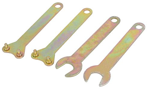 sourcing map Winkel Schleifer Schraubenschlüssel Kontermutter Hand 112mm lang 4 in 1 Set de