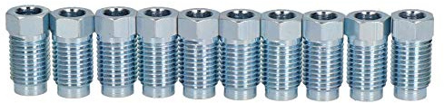 Stahl männlichen Bremsleitung Armaturen 7/16 x 20 UNF für 1/4 Schlauch 10 pc