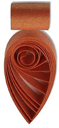 Metallic Papier 5 mm Quilling Papier weiß gold blau grün schwarz 60 Streifen 54 cm Länge Papier Streifen (Orange)
