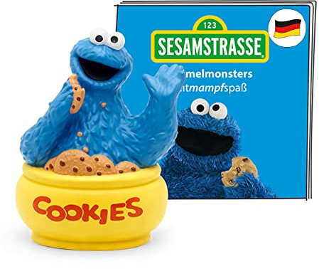 tonies Hörfigur für Toniebox, Sesamstraße – Krümelmonsters Mitmampfspaß, Hörspiel für Kinder ab 3 Jahren, Spielzeit ca. 40 Minuten