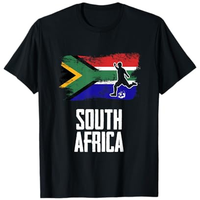 South Africa Flag Jersey South African Soccer Team T-Shirt