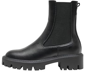 ONLY Femme Onlbetty-1 Pu Boot Noos Chaussures-lifestyle, Noir, 37 EU