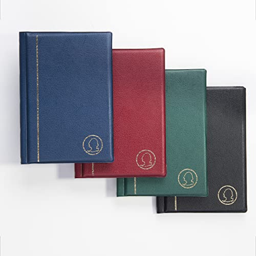 MC.Sammler Taschenalbum für 96 Münzen von 1 2 5 Euro, Ordner für Münzgeld, Münzsammlung | Blau |