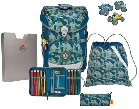 DerDieDas ErgoFlex Easy Schulranzenset 5-teilig Monster Truck