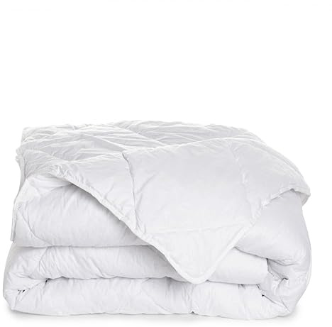 Bleu Calin Couette Hivernale - Très Chaude et Gonflante - Enveloppe 100% Coton - 140x200cm