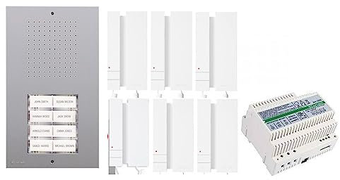 KIT CITOFONO SEI FAMIGLIE 2 FILI KCA2061 6 FAMIGLIE CITOFONI 2738WA