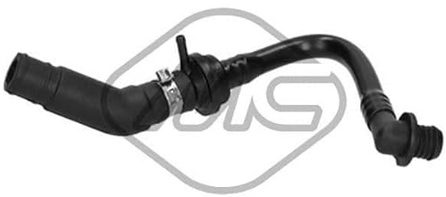 METALCAUCHO Tubo flexible de depresión sistema de frenado Tubo de Servofreno Tubo de vacío de servofreno Negro Caucho sintético