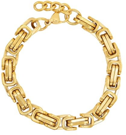 Heideman Armband Damen Rosie gold Edelstahl poliert | Minimalistische Armkette für Büro und Alltag, als Geschenk zum Geburtstag oder Muttertag, hautfreundlich und leicht