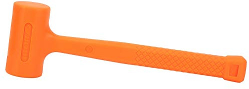 Dead Blow Hammer, Practical PVC Rubber Soft Face Dead Blow Hammer Installing Tool Quality Tools 10514 16 Oz Tubular Steel, DeadBlow Hammers (0.5LB)