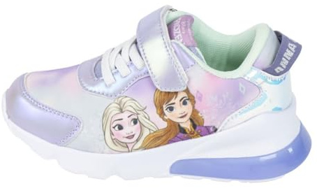 Disney Elsa et Anna Chaussures Fille, Chaussures Sport La Reine des Neiges Baskets Lumineuse, Tailles EU 25 à 32 (Lila, Système Taille Chaussures EU, Enfant de 2 à 5 Ans, Femme, Numérique, Moyen, 30)