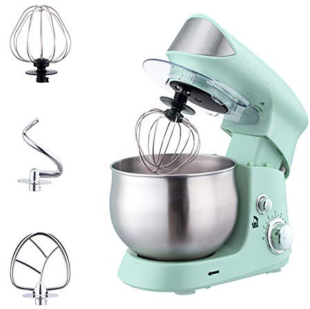Robot da Cucina,sbattitore Elettrico,3,5 l,sbattitore per Alimenti con Testa inclinabile a 6 velocità da 600 W,sbattitore Elettrico da Cucina con Gancio per impastare,Frusta e sbattitore,