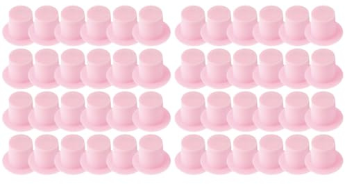ibasenice Mini Clown Hüte in Pink, 240 Stück Kleine DIY Bastelmaterialien für Kinder, Perfekt für Partydekoration, Puppenhaus Zubehör & Handwerksprojekte, Leicht zu Kleben, Haltbar, Ideales Bastelset