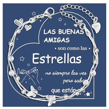 YELUWA Regalos Originales para Mujer, Mariposa Pulsera De Plata 925 para Mujer, Regalos Amigas Originales, Regalo Amiga Cumpleaños, Pulsera Amistad, Regalo Para Amigas, Navidad, Amigo Invisible