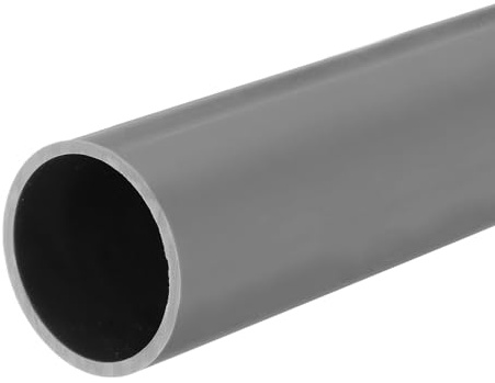 QUARKZMAN Tube Rigide en PVC Tube Rond 36mm ID 40mm OD 33cm de Long Gris Clair pour Manchon de Câble de Conduite d'Eau