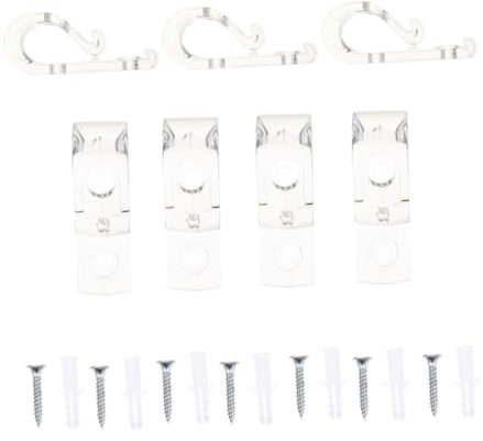 Cabilock 8stücke Jalousie-positionierungshaken Transparent Jalousie Befestigung Aufhänger -zubehör