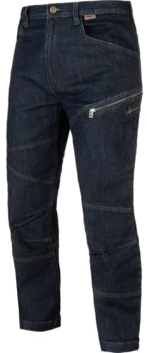 WÜRTH MODYF Arbeitsjeans Dyneema - enorm robuste und Innovative Arbeitshose für Herren in der Größe 40 in Blau