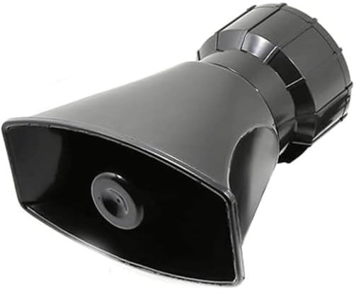 HAVVMK Handmegaphone Bullhorn-Megaphone Auto-Notfall-Sirene Autoalarm-Hupe Lautsprechersystem Bullhorn-Lautsprecher Notfallverstärker 60-W-Megaphon-Lautsprecher