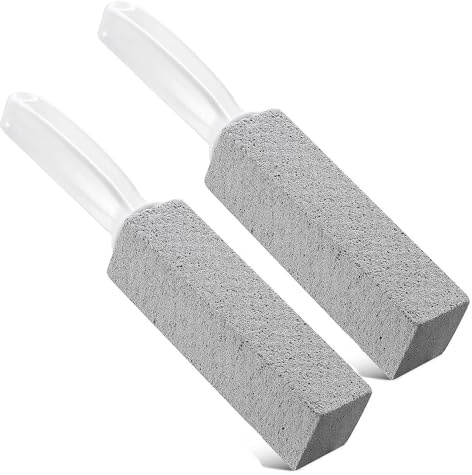 2 Stück Bimsstein Toilettenreiniger, Bimsstein Wc, Pumice Stone, Toiletten Bimsstein, Bimsstein Toilettenreiniger Reinigungsstein Mit Griff, Für Bürsten Wcfür Küche Grill