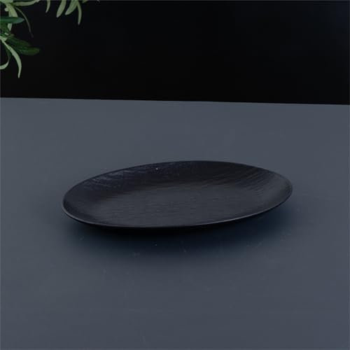 Windmilne Essteller, Keramik-Gemüseteller, Spaghettiteller, Snackteller für die Küche (Noir, 12 Zoll)