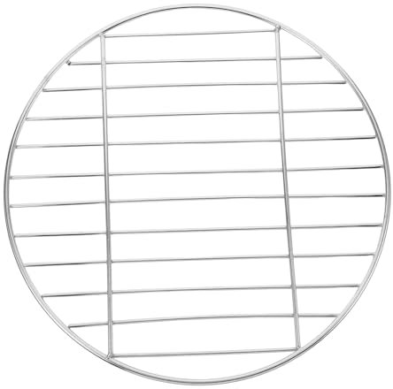 SECFOU Stainless Steel Round Barbecue Net 15 Inch Thickened Grill Mesh for Outdoor Camping Picnic and BBQ Grate for Even Grilling