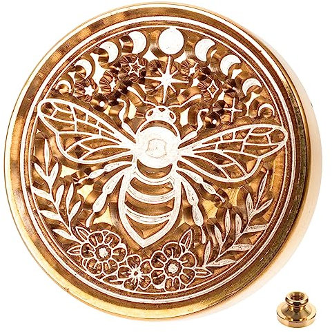 HAPINARY 2stücke Siegelstempel Mit Bienenmuster Hochwertiger Kupferkopf Für Kreative Karten Und Scrapbooking Geeignet Für Einladungen Und Dekoration