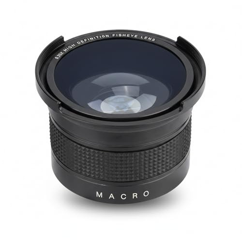 SustVita 52mm SLR Camera Lens, Universal Wide Angle Fisheye Lens 0.35X with Weatherproof and Scratch - Proof Features for SLR DSLR Cameras