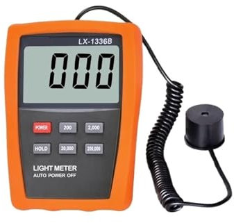Luxmètre numérique LCD LX1336B 10-200000 Cd/m2 Détecteur de luminosité UV linéaire for écran LED TV CRT Eye Data Hold