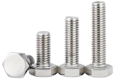 Boulon M14, vis à tête hexagonale 25-200 mm, acier inoxydable 18-8 (304), entièrement fileté, finition lisse, entraînement hexagonal externe(M14*120-1pcs)