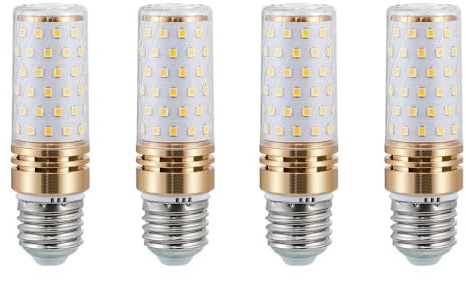 HUAMu E27 Maiskolben LED, 9W Lampen Ersatz 100W Halogenlampe, Warmweiß, 3000K, Nicht Dimmbar, Kein Flackern, Energiesparlampe, 4 Stück