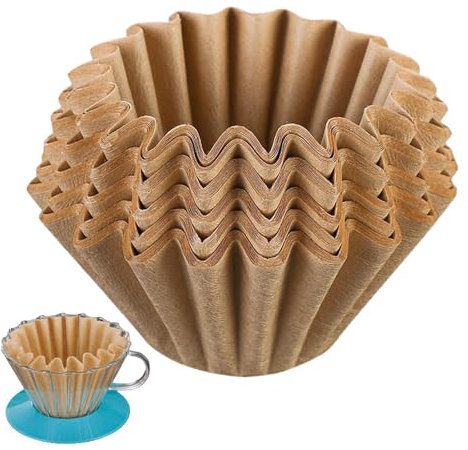 Missmisq 50 Pezzi Filtri Di Carta Per Caffè, Carta Da Filtro A Cestello Per Caffè, Cestino Filtro Coffee Cestino Cartas Per Macchina Del Caffès, Cartas Da Filtri Per Caffès Sostitutiva Per Casa