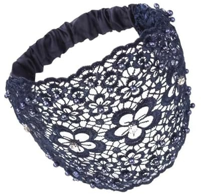 Ästhetisches Haarband mit Perlen und Blumen, für Damen, französischer Hohlraum, Abendparty, Fascinator, Haarreif für Haarstyling