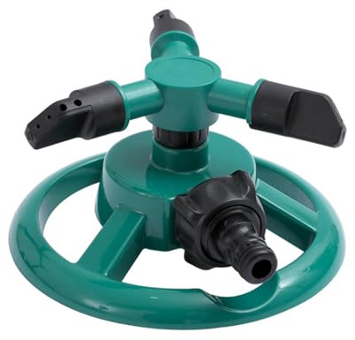 Arroseur rotatif à 360 degrés avec construction en plastique pour une couverture efficace de l'eau jusqu'à 150 mètres carrés d'arroseur de jardin résidentiel