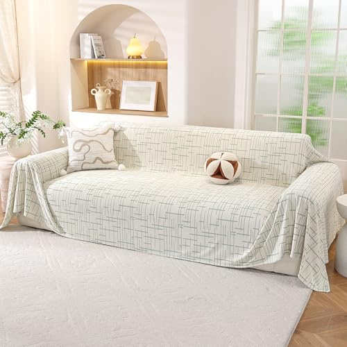 YSTELLAA Soffskydd 1-Sits, 200x230 CM, Soffa Möbelskydd, Soffa Överkast Antifouling, Sofföverkast För Alla Årstider, Heminredning Fåtöljöverdrag, Ljusgrön