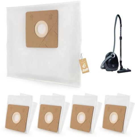 4 Pack para Nilfisk One/Compact/Neo/Go/Coupe Bolsas de Polvo para Nilfisk Force 60/66 Bolsas de Aspiradora Replacement Repuesto 2.5L