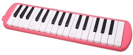Generic Blaues Melodica-Instrument mit 32 Tasten, Tragbar für die Musikalische Ausbildung von Anfängern, Leichtes Blasklavier für Alle Altersgruppen (PINK)