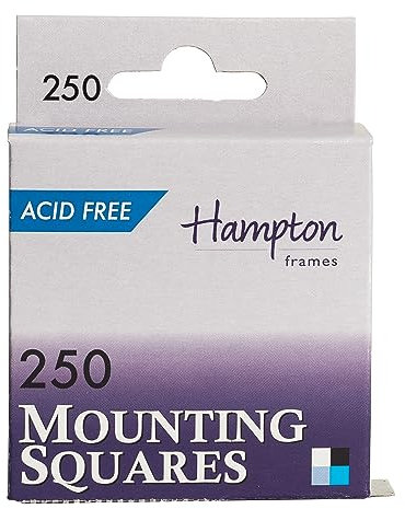 The Photo Album Company Dispenser Box with 250 Photograph Mounting Square - White