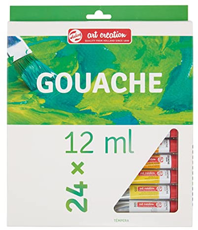 Talens Art Creation Anfänger-Set Gouache-Malerei mit 24 Farben (12-ml-Tuben) | Malen für Erwachsene