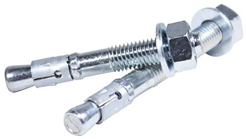 FISCHER 33514 Durchgangsbolzen aus Metall mit Mutter und Unterlegscheibe FBN, Galvanisiert