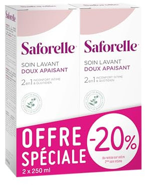 SAFORELLE Soin Lavant Doux Lot 2 x 250 ml