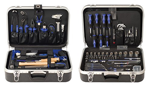 Projahn Universal-Werkzeugkoffer 149-tlg. (Nuss-Satz, Ratschen Satz mit 6-Kant 1/4 Zoll und 1/2 Zoll Einsätze; inkl. Schrauberbits (Schlitz, PH, PZ, TX); in ABS Kunststoffkoffer) 8681