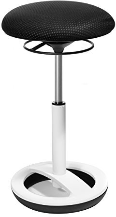 Topstar Bürohocker Sitness High Bob Alu weiß lackiert schwarz