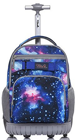 Tilami Rucksack mit Rollen, 45,7 cm (18 Zoll), für Jungen und Mädchen, Galaxy), TL0014J01