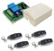 QIACHIP 12V DC Motor Controller Relais Bord Vorwarts Ruckwarts Control Funkschalter, Relaismodul RF 433mhz Empfanger mit 4 Fernbedienung für Rolltore,Electric Push Rod